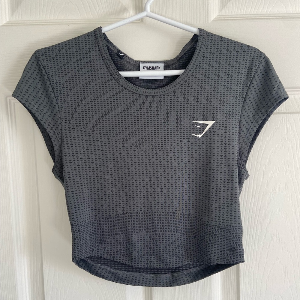Gymshark Grey Short Sleeve Crop Top